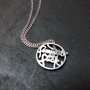 Feminist As F*ck necklace